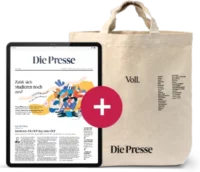 Produkt Digital-Abo „Die Presse“ - ePaper und App inkl. Tasche