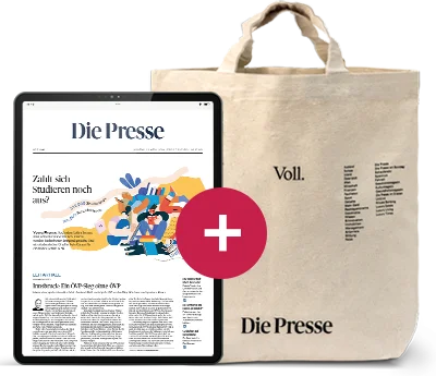 Produkt Digital-Abo „Die Presse“ - ePaper und App inkl. Tasche